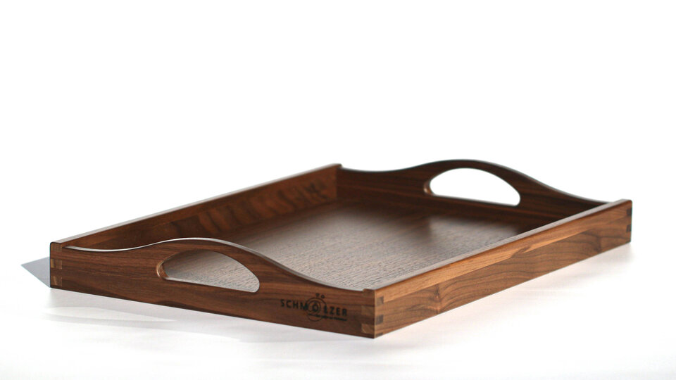 Serviertablett - Nußbaum